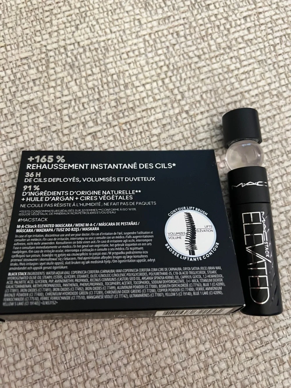 M·A·CSTACK ELEVATED MASCARA Black Stack .27 FL oz 8ml NIB